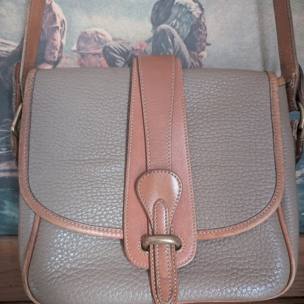 Dooney & Bourke Tan and Brown Crossbody Bag - Picture 1 of 8